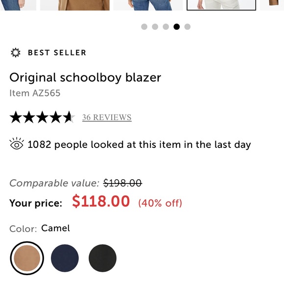 J Crew Original schoolboy blazer - Picture 4 of 9